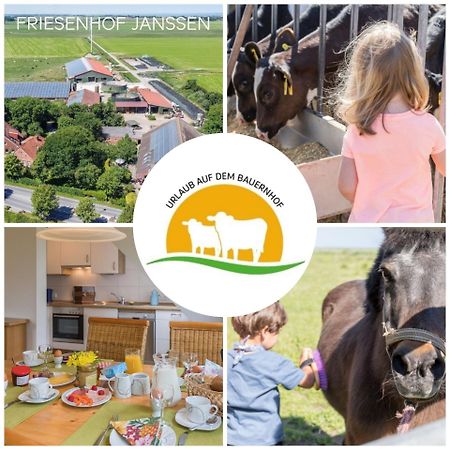 뉴할링거지어 Friesenhof Janssen - Urlaub Auf Dem Bauernhof 아파트 외부 사진